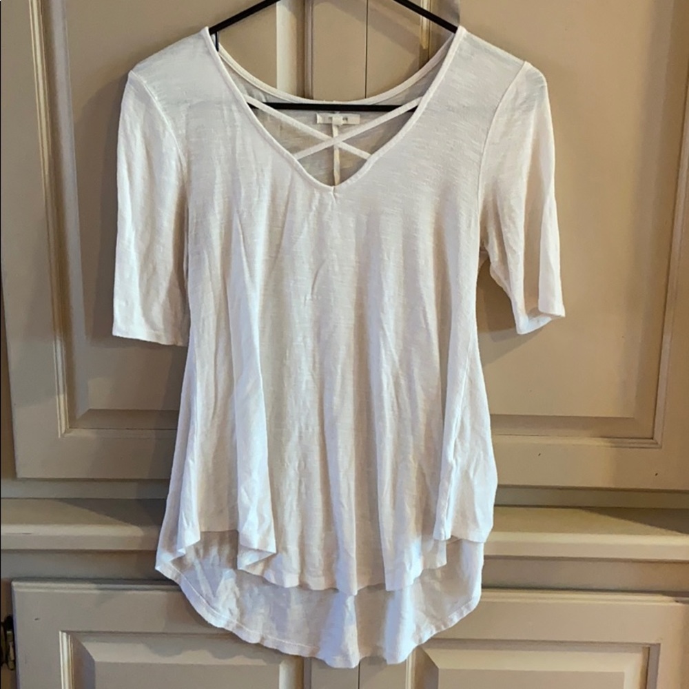 Maurices white cross cross t short
